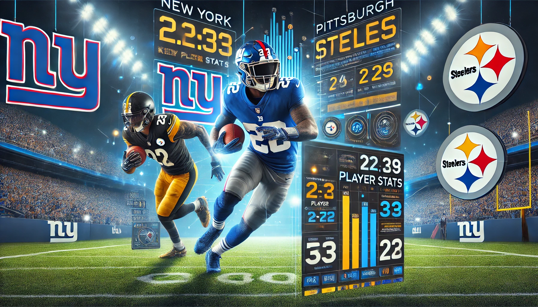 New York Giants vs Steelers Match Player Stats