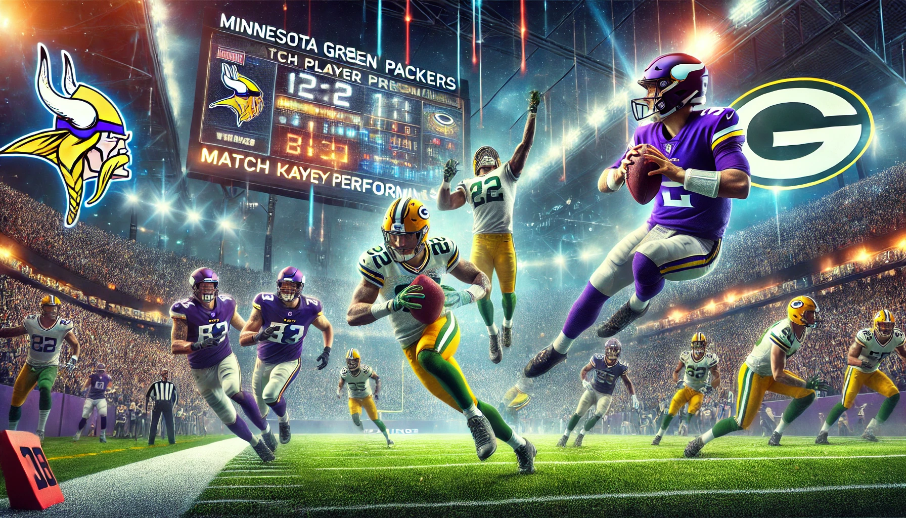 Minnesota Vikings vs. Green Bay Packers Match Player Stats