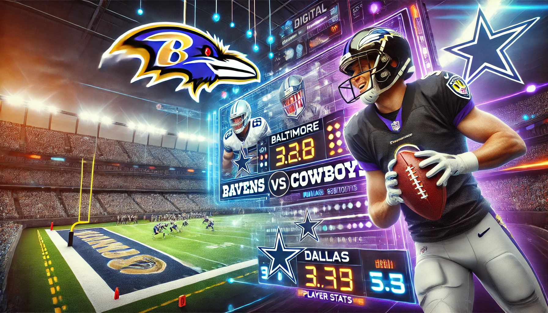 Baltimore Ravens vs. Dallas Cowboys Match Player Stats