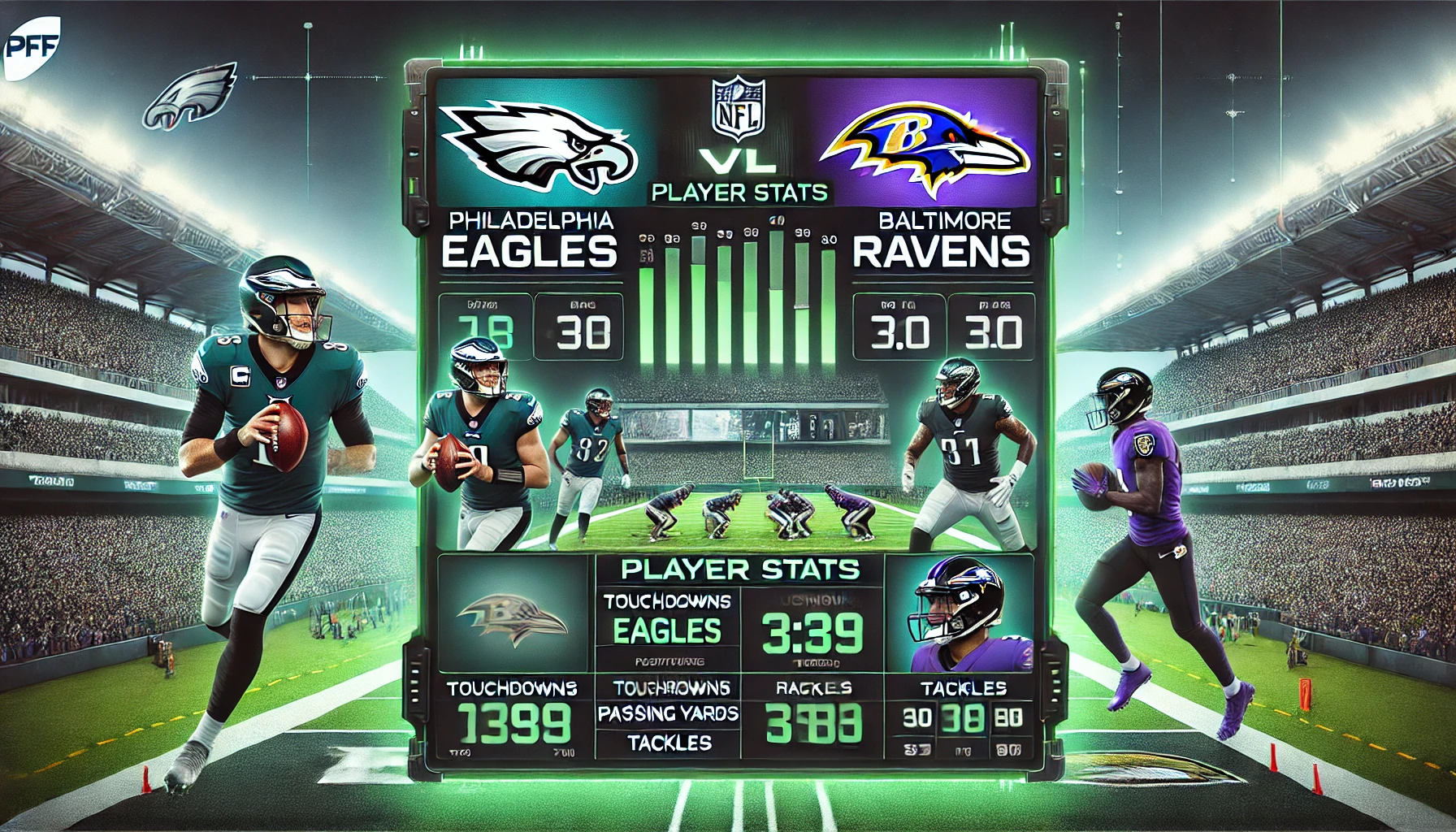 Philadelphia Eagles vs Baltimore Ravens Match Player Stats