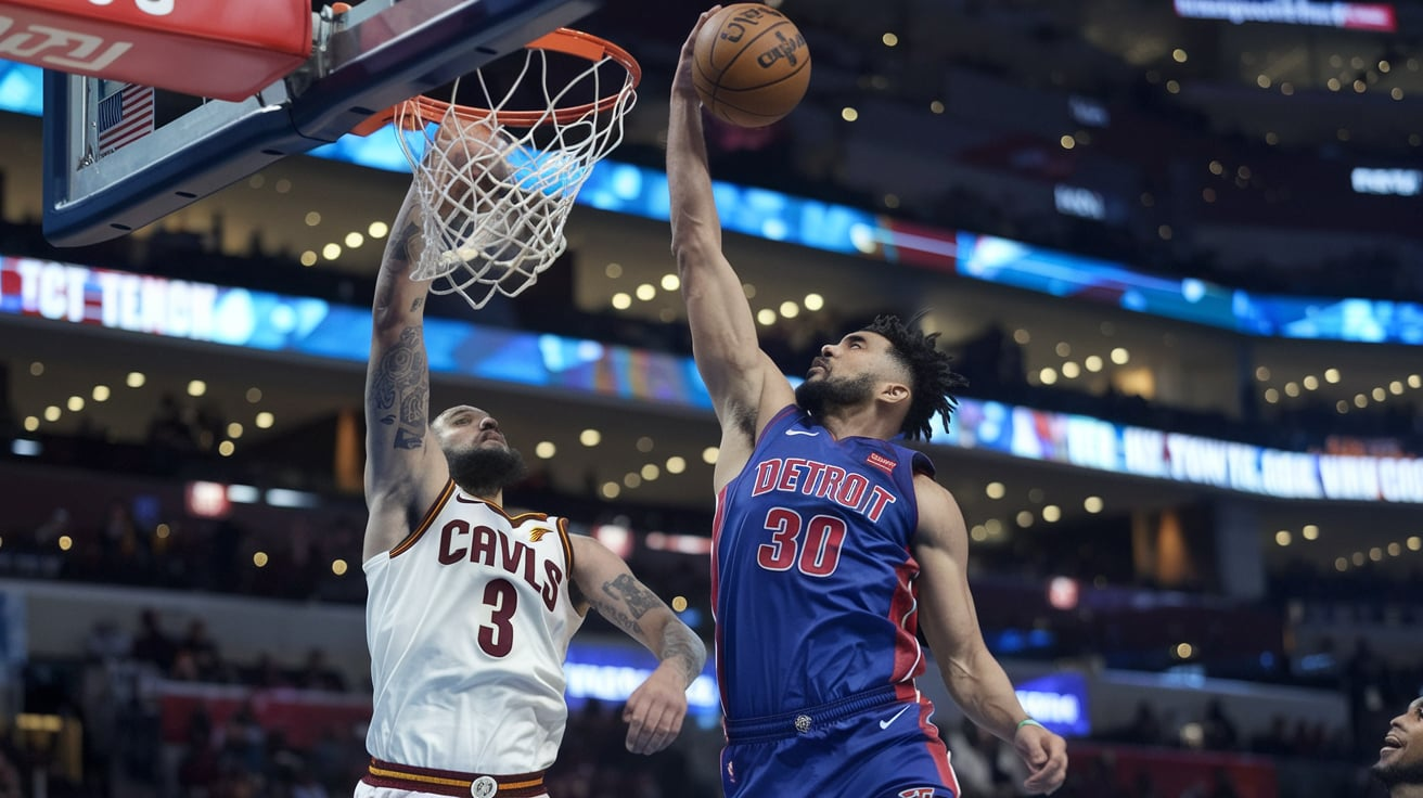 Detroit Pistons vs Cleveland Cavaliers Match Player Stats