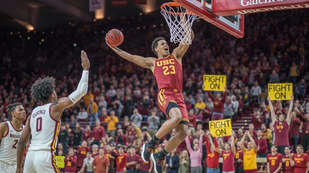USC Trojans Men's Basketball vs Washington Basketball Match Player Stats