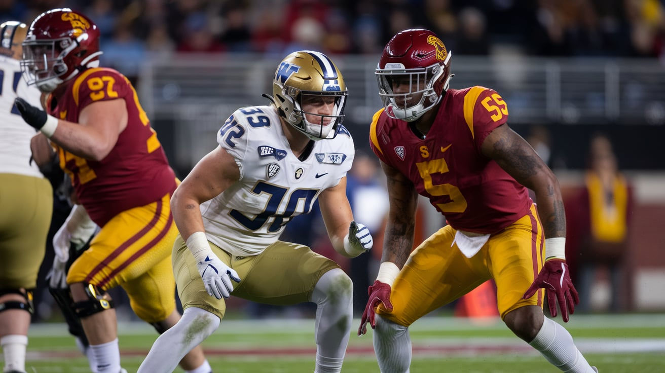 Washington Huskies Football vs USC Trojans Football Match Player Stats