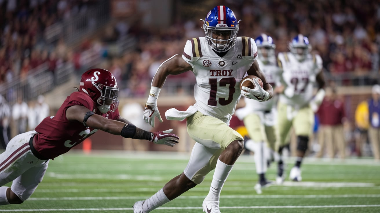 Troy Football vs South Alabama Football Match Player Stats