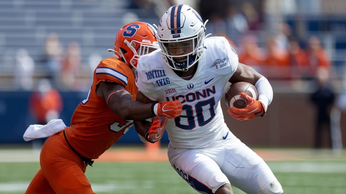 UConn Football vs Syracuse Orange Football Match Player Stats